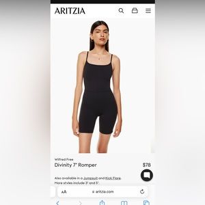 Aritzia Divinity Romper